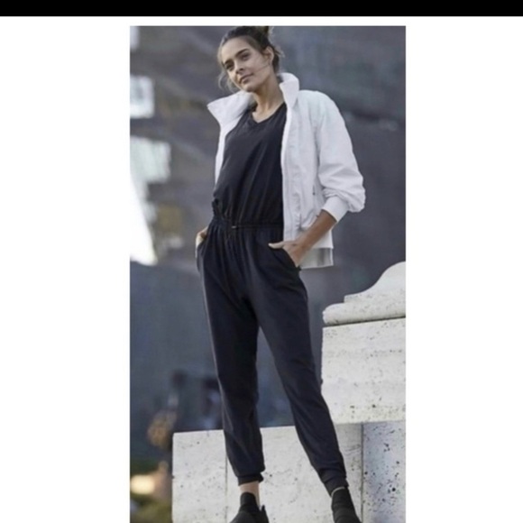 ATHLETA Black Jogger Jumpsuit - Picture 2 of 8